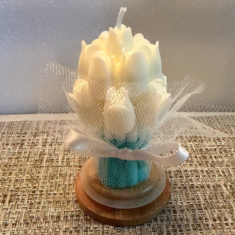 Vela Decorativa - Ramo de Tulipanes
