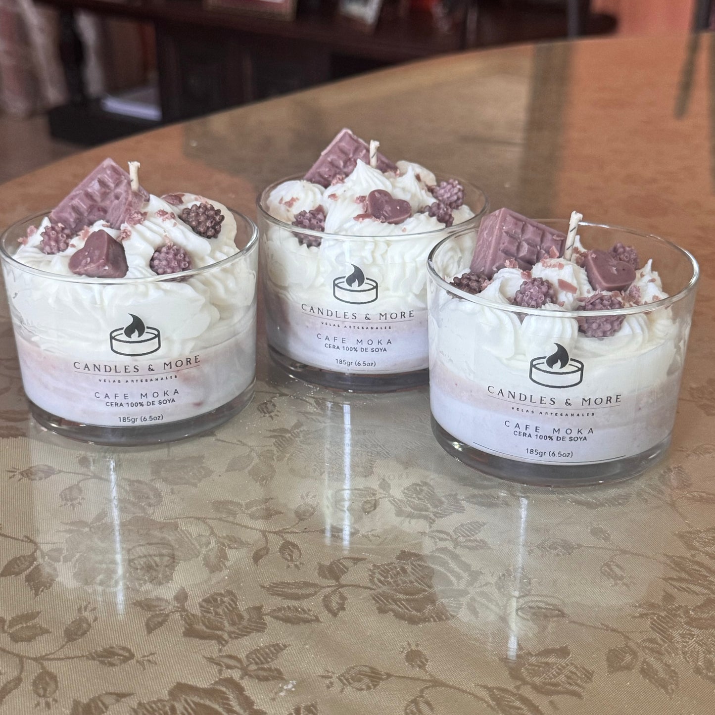 Vela Decorativa - Postre Café Moka