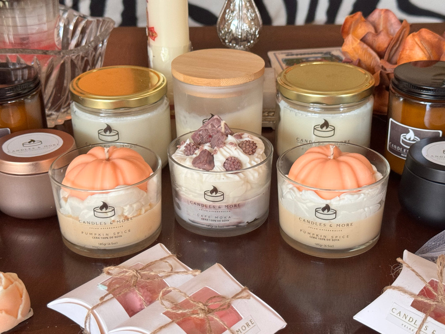 Vela Decorativa - Postre Pumpkin Spice