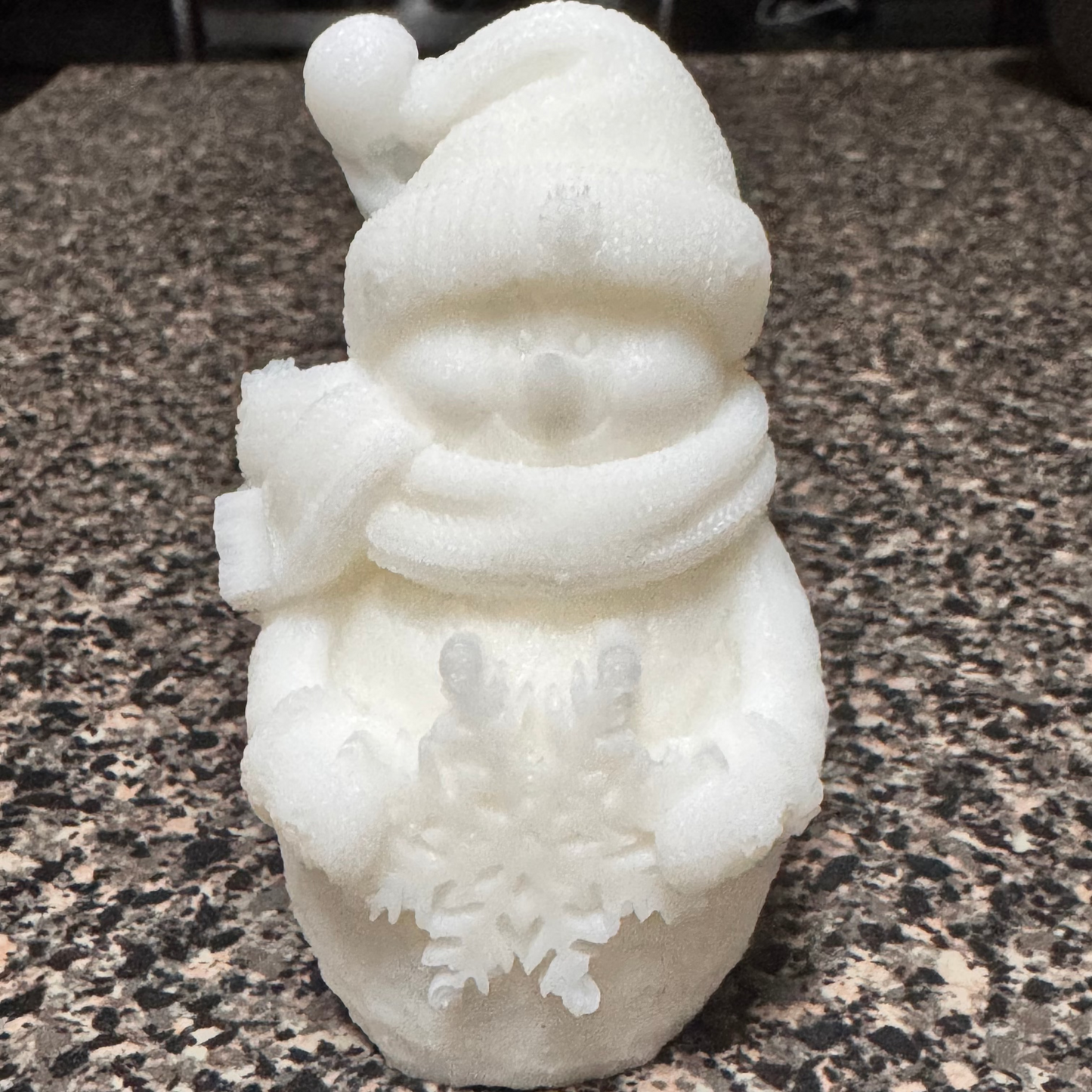 Vela Decorativa de Molde - Hombre de Nieve