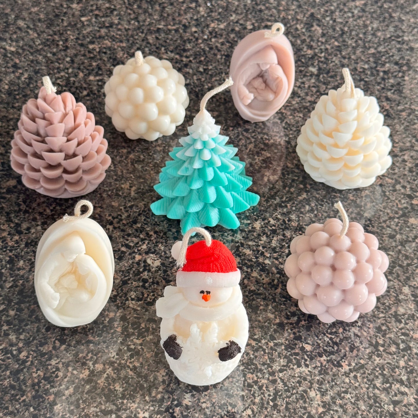 Vela Decorativa de Molde - Burbujas Redondas
