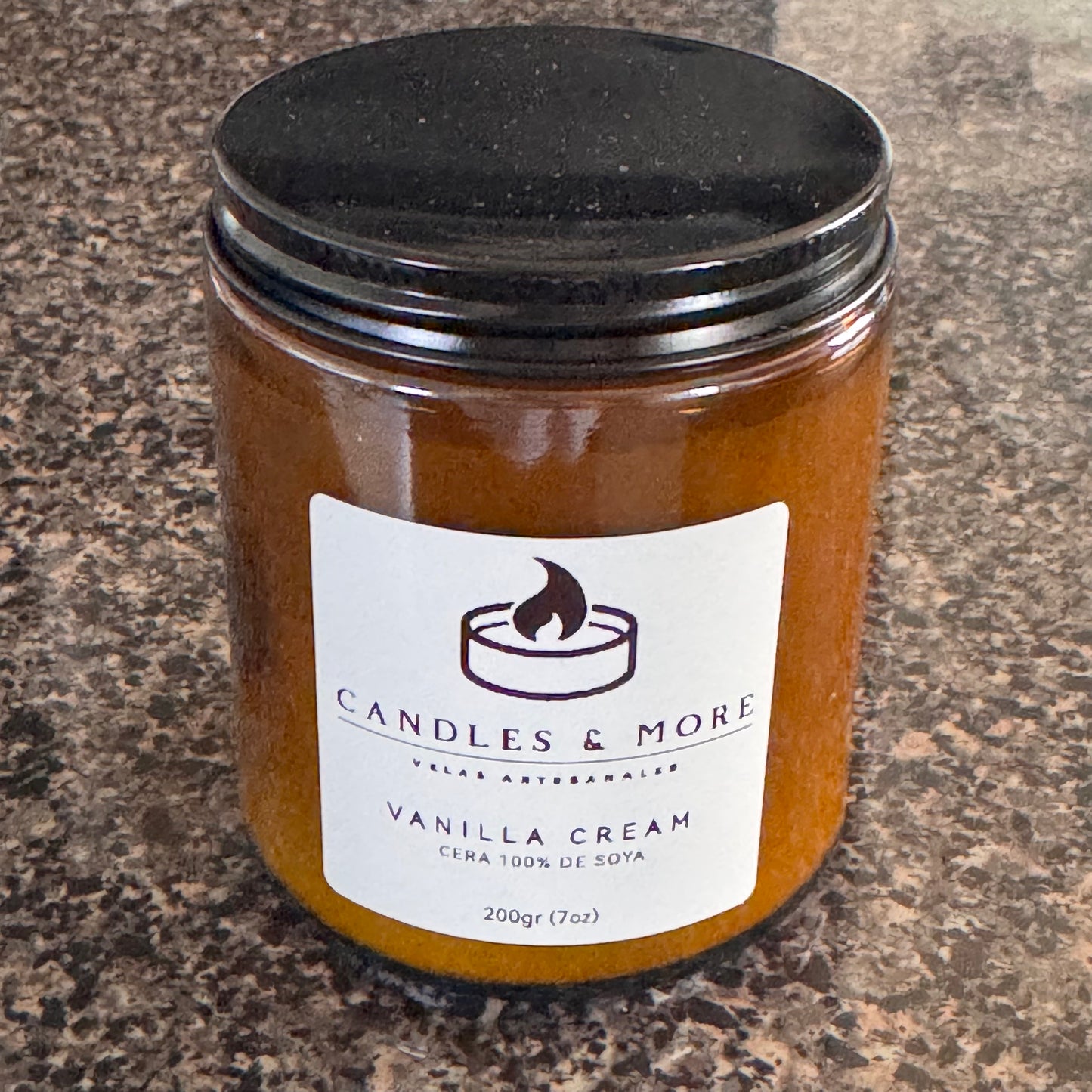 Vela de Cristal Ambar 7oz/200gr