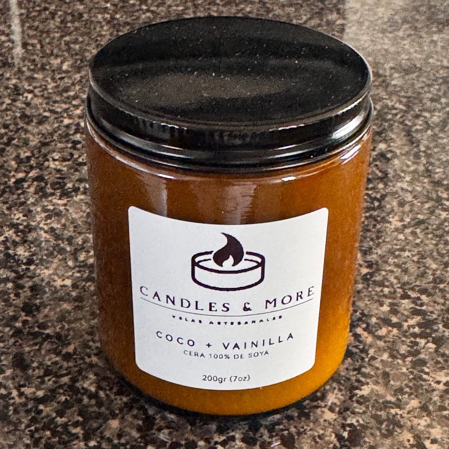 Vela de Cristal Ambar 7oz/200gr